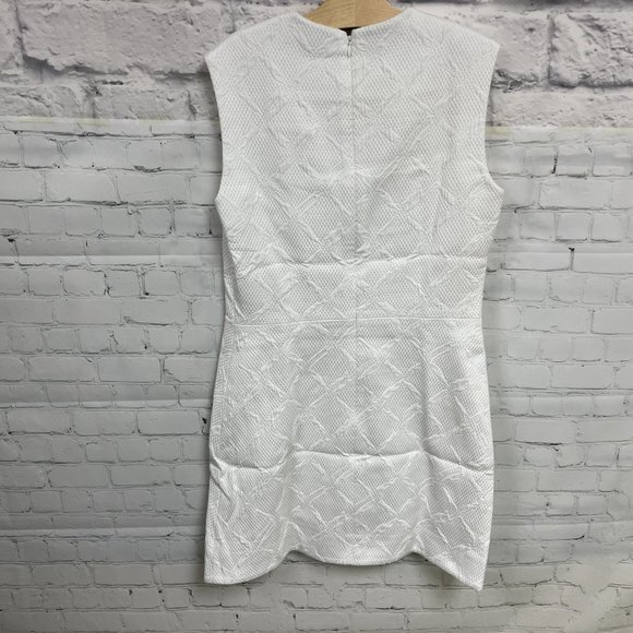 NWT BALENCIAGA White Quilted Shift Dress - Picture 9 of 15